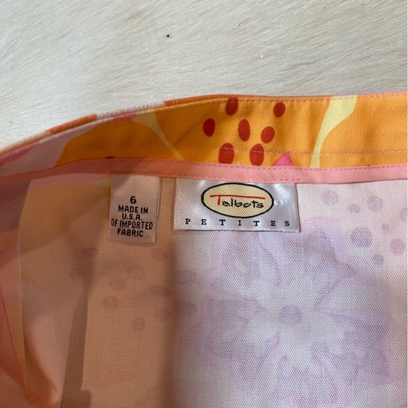 Talbots Floral Vintage Skirt above the knee - Picture 5 of 8